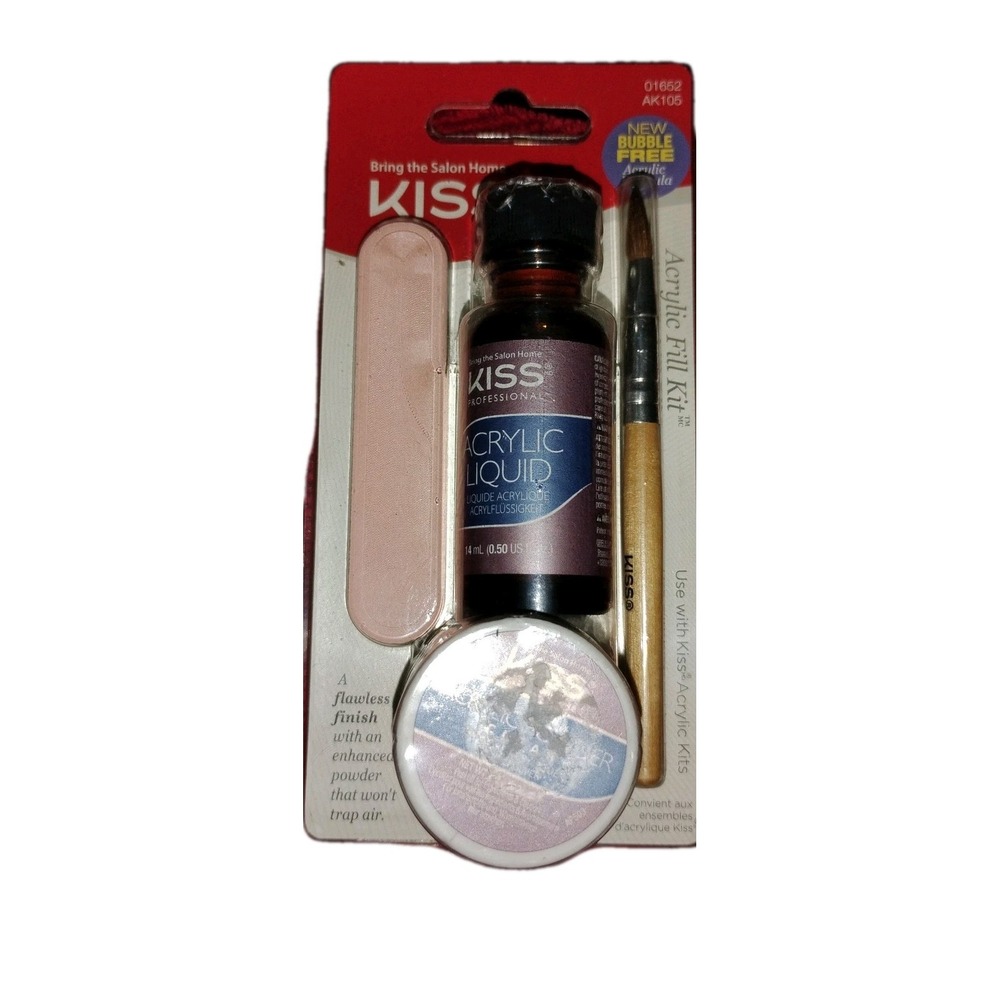 Kiss Powder Acrylic Fill Kit Set‎ Clear 01652